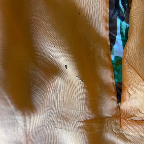 Rare Y2K Milly Abstract Floral Lightweight Belted Trench Coat, Size 6 - Picture 7 of 8